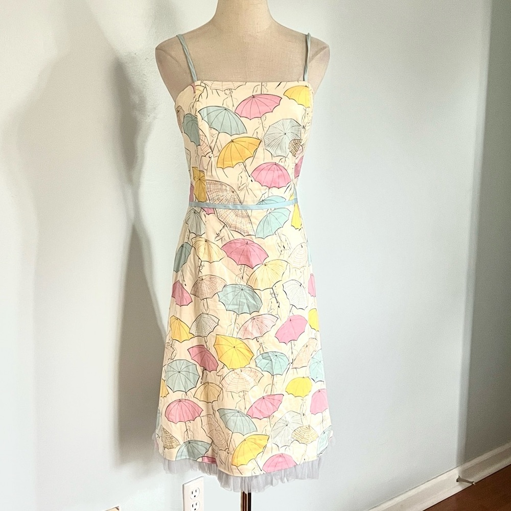Anthro’s Kathlin Argiro Atelier, Pin-Up Umbrella Dress,Crinoline Hem,Size 10/12 - Picture 2 of 12